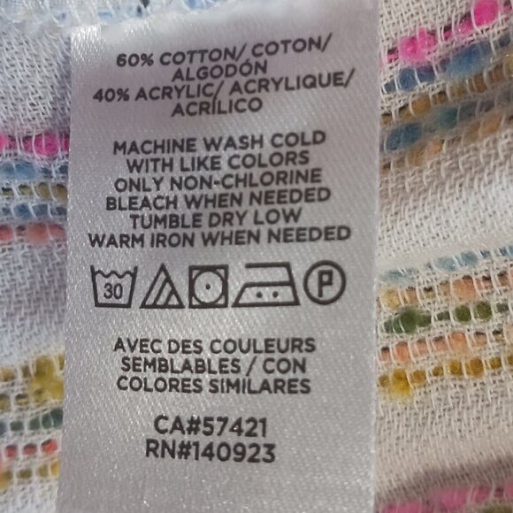 Lou & Grey, Rainbow Stripe Shorts & Top, Selling As a Set, Summer, Med., Beachy - Picture 8 of 16